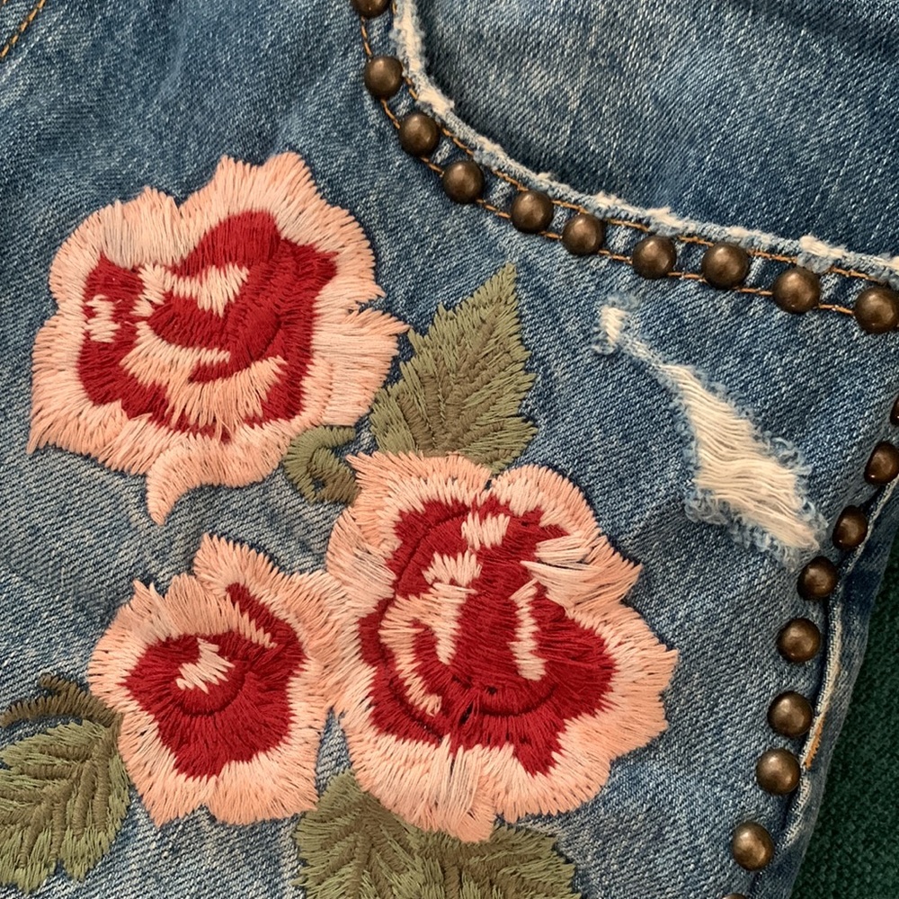 Free people denim mini skirt - Picture 5 of 8